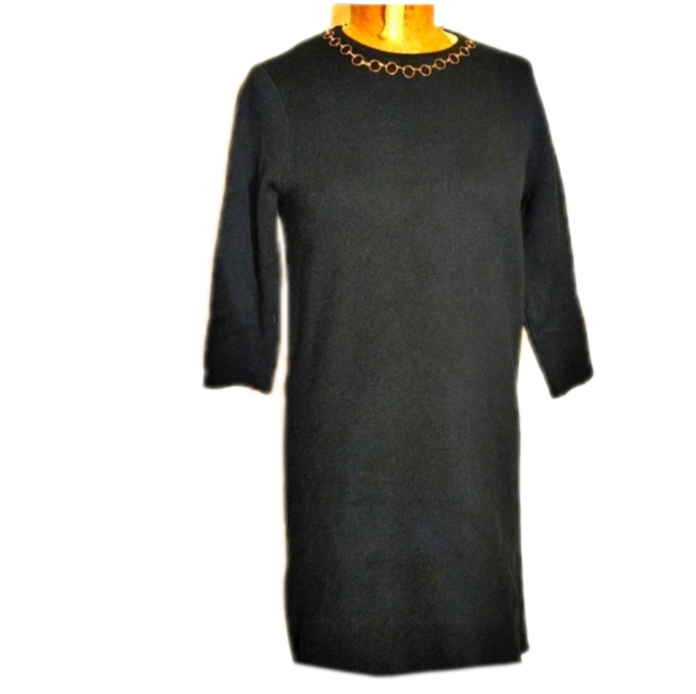 Zara Small black knit dress
